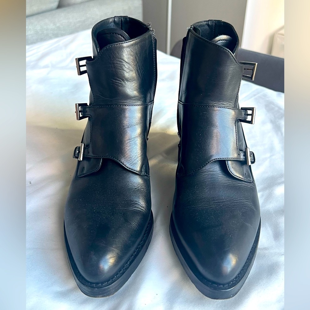 Prada black ankle boots, size 5.5